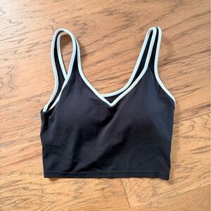 Aerie Black and White Activewear Top